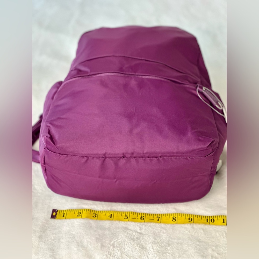 Purple Pacsafe Backpack RFID - ebags NEW WITHOUT TAGS (tag lost during storage ) - Picture 5 of 14